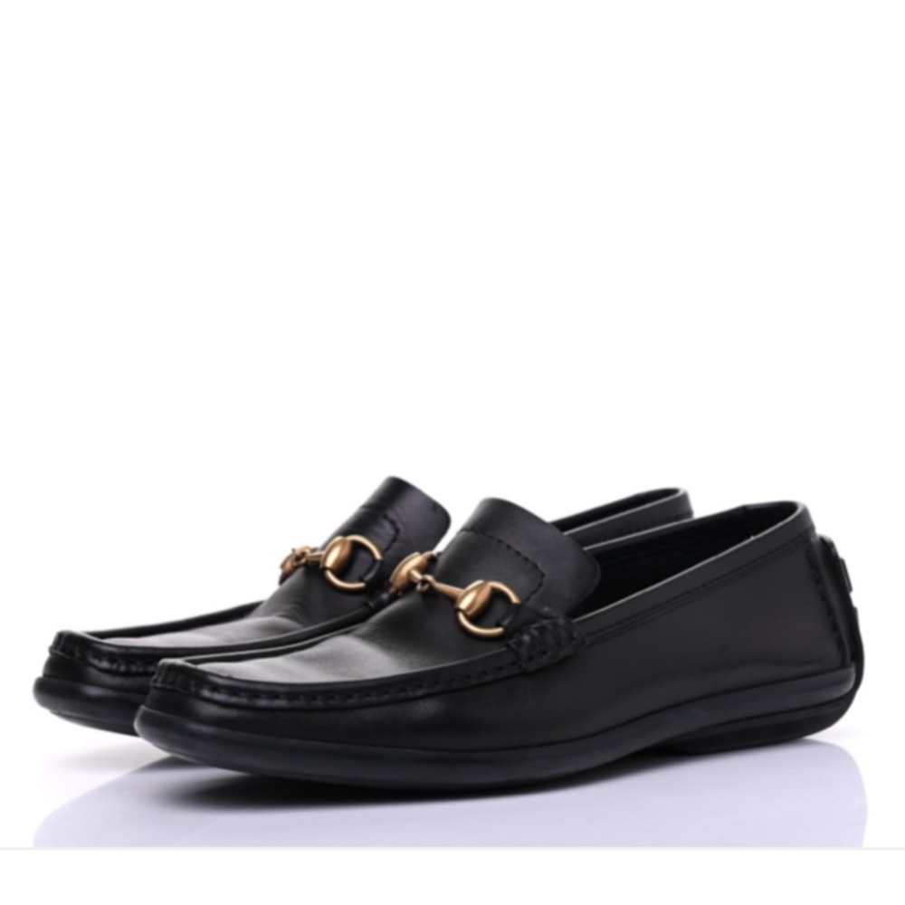 GUCCI
Calfskin Horsebit Driver Loafers